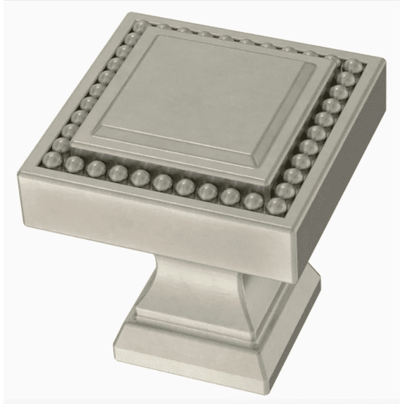 Liberty P42262W-SN  1" Elegant Beaded Cabinet Knob Satin Nickel