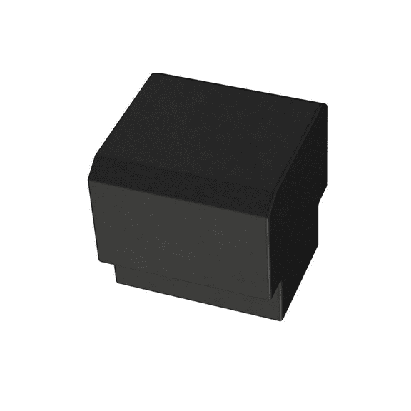 Liberty P42843C-FB 1" Tapered Edge Cabinet Knob Flat Black