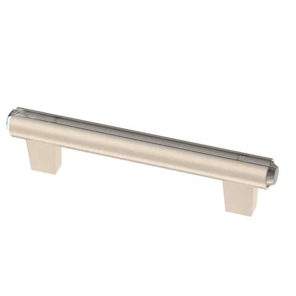 Liberty P45076C-116 Clear Acrylic & Satin Nickel 3 3/4" Cabinet Drawer Bar Pull