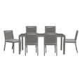 thumbnail image 1 of Liberty Plantation Key 7 Piece Aluminum Outdoor Rectangular Dining Set in Gray, 1 of 7