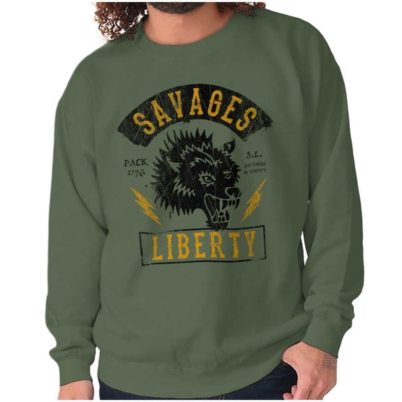 Liberty Protect Defend Freedom 1776 Sweatshirt for Men or Women Brisco Brands S