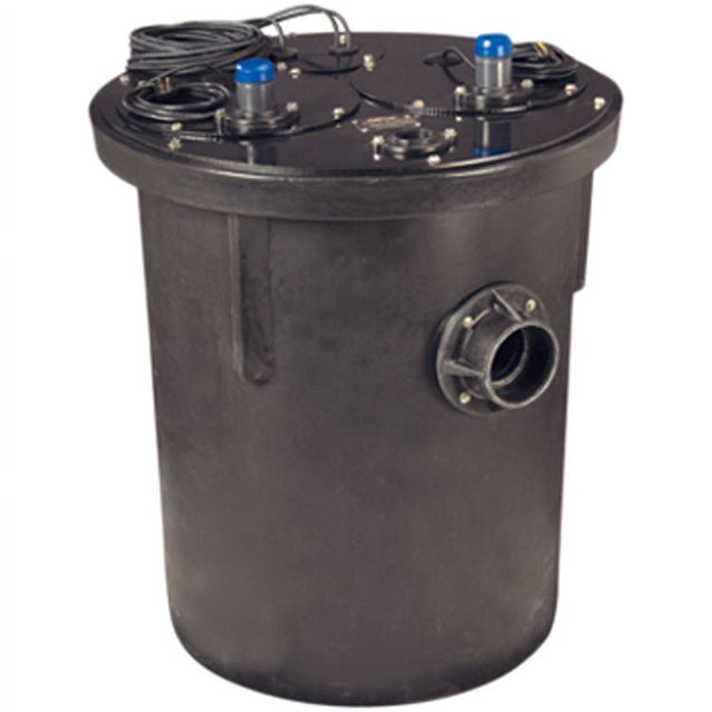 Liberty Pumps 1103/LEH203M Duplex Sewage Ejector System, 2 HP, 208230v