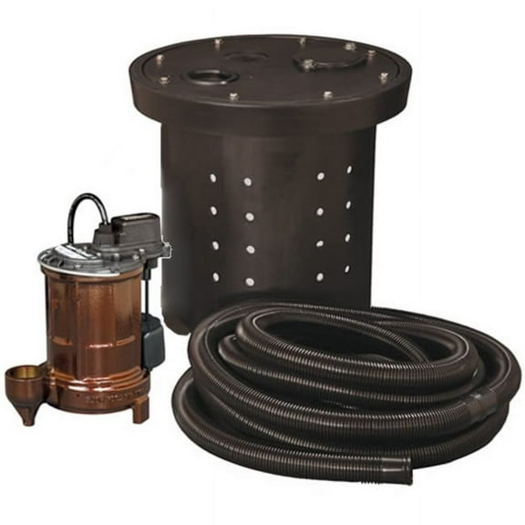 Liberty Pumps Csp-257 1/3 Hp Cast Iron Crawl Space Sump Pump Kit
