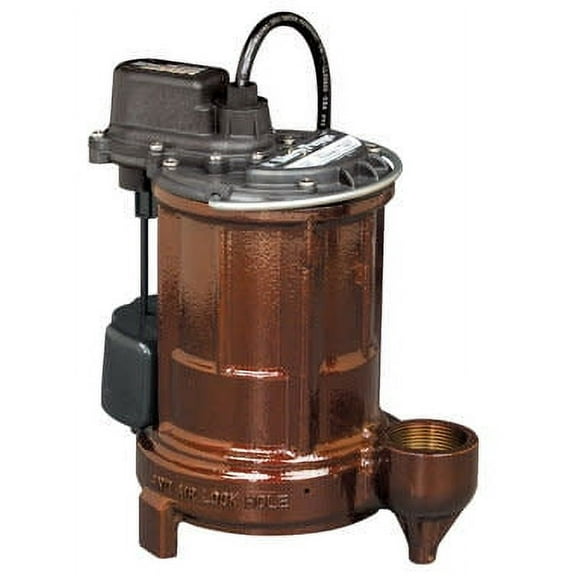 Liberty Pumps Model 257 Cast Iron Automatic Submersible Sump Pump, 115V, 10ft Cord