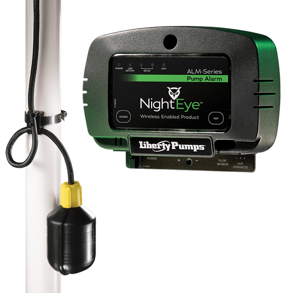 Liberty Pumps NightEye Wireless Enabled Pump Alarm with 10ft Float Switch Cord - ALM-2-EYE