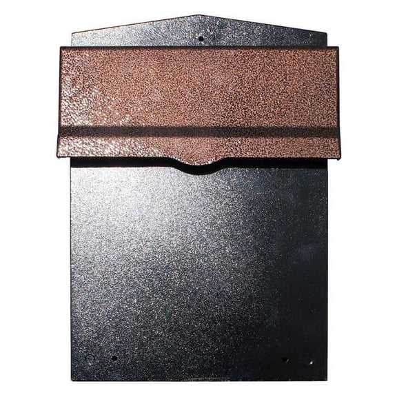 Liberty Rear Access Collection Box with Antique Copper Letter Plate & 8-10 in. Adjustable Chute