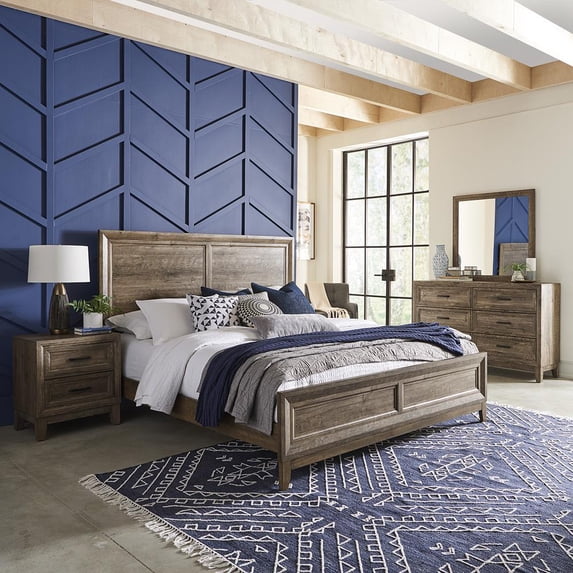Liberty Ridgecrest Queen Panel Bed, Dresser & Mirror, N/S