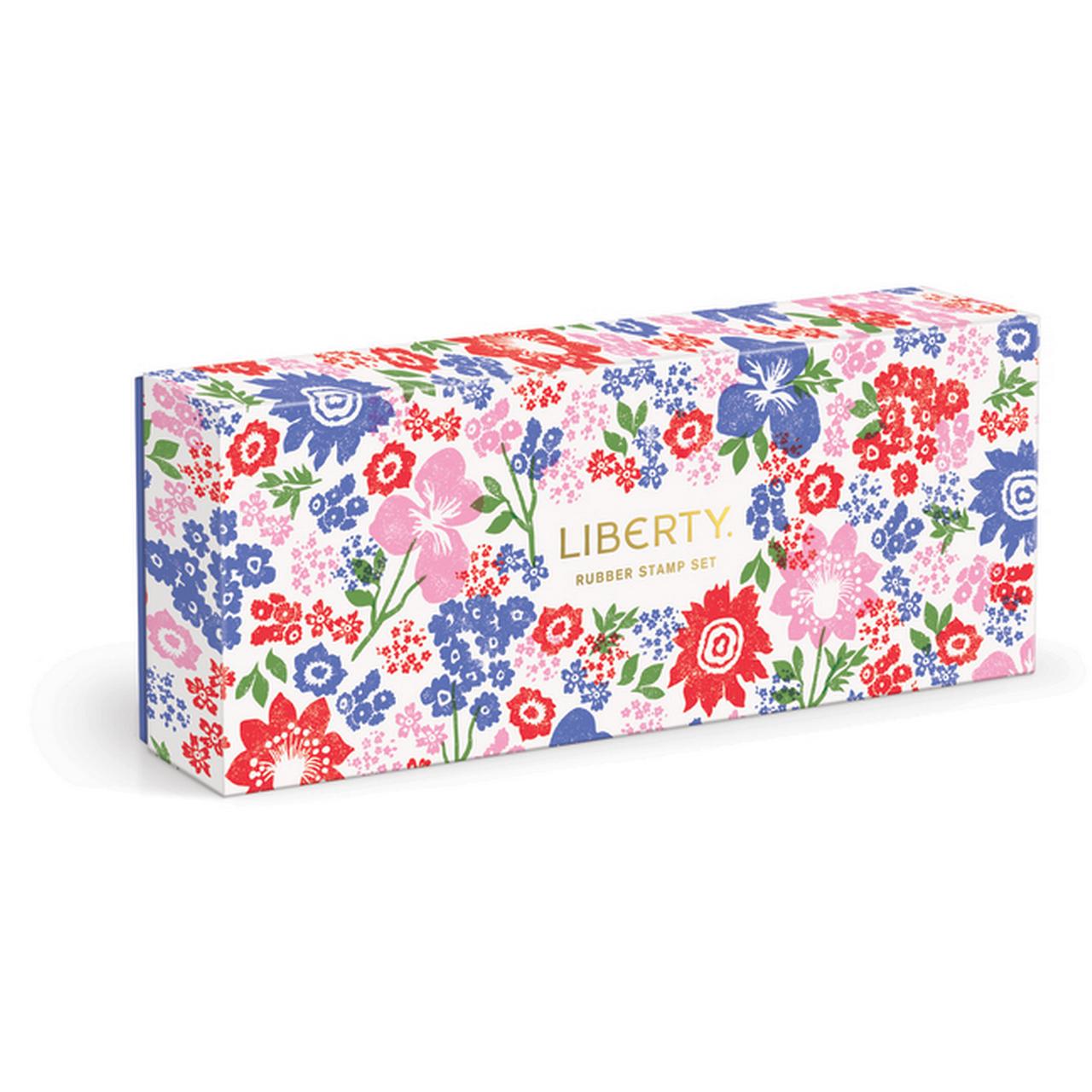 Liberty Moon Flower Pen Set – 3 Ballpoint Pens With Floral Art, Metallic Gold Caps, Elegant Everyday Writing