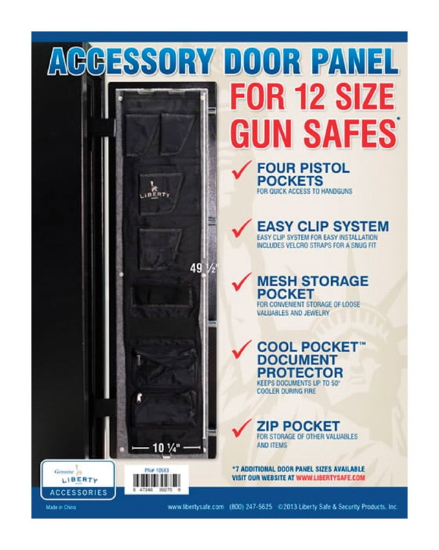 Liberty Safe Gun Safe Accessory Door Panel, Model 12, 10 x 40In
