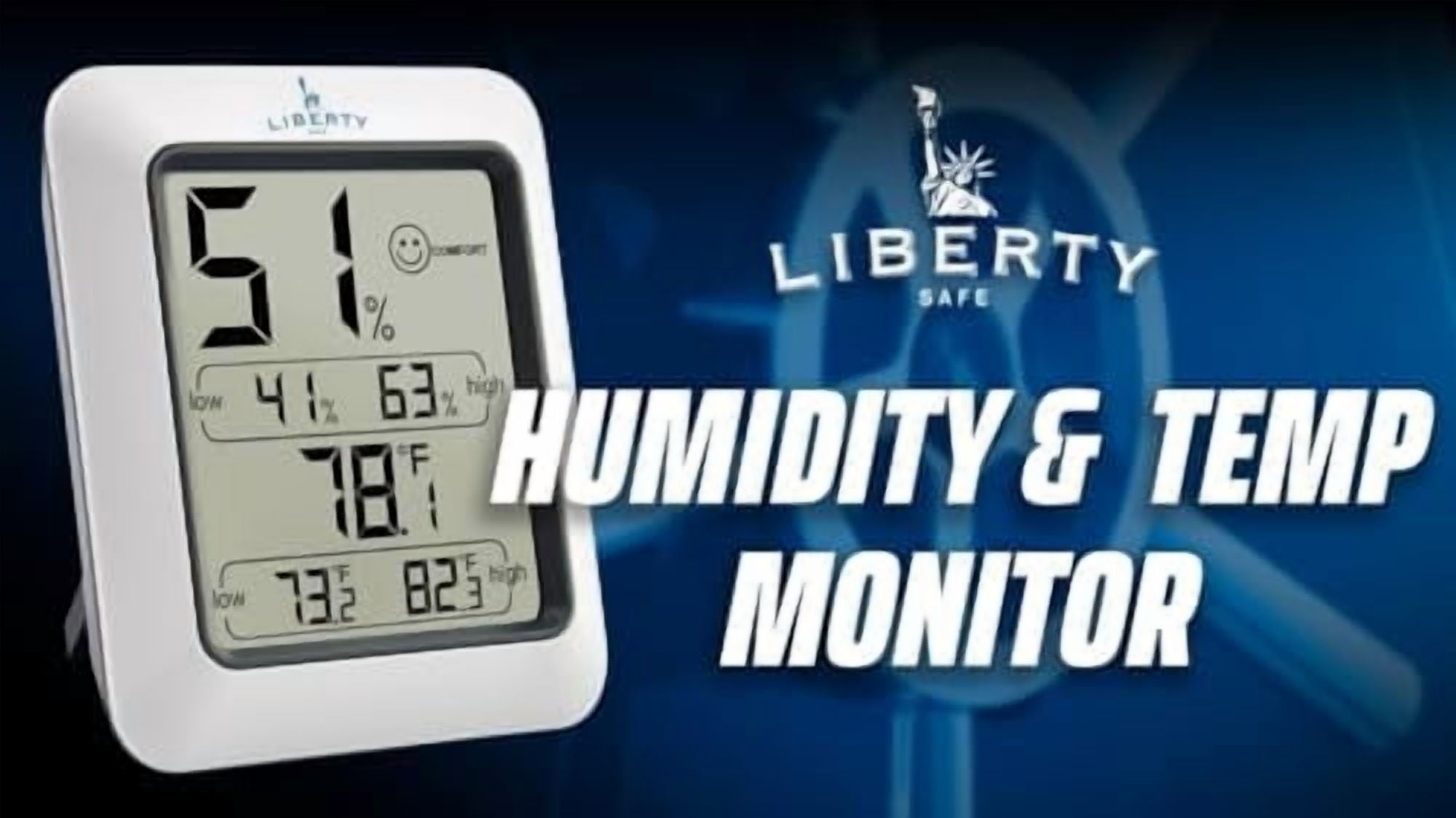 Liberty Safe Humidity and Temperature Monitor Hygrometer