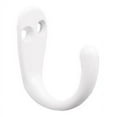 thumbnail image 1 of Liberty B59103Z-W-C Single Prong Robe Hook - White - 1 Pack, 1 of 3
