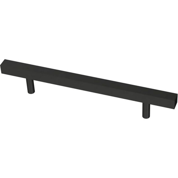 Liberty P37281C-FB 5 1/16" Matte Black Square Bar Cabinet Pull
