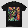 thumbnail image 1 of Liberty Statue Funny Souvenir Sarcastic Minimalist Humor Unisex T-Shirt, Up to Size 5XL, 1 of 2