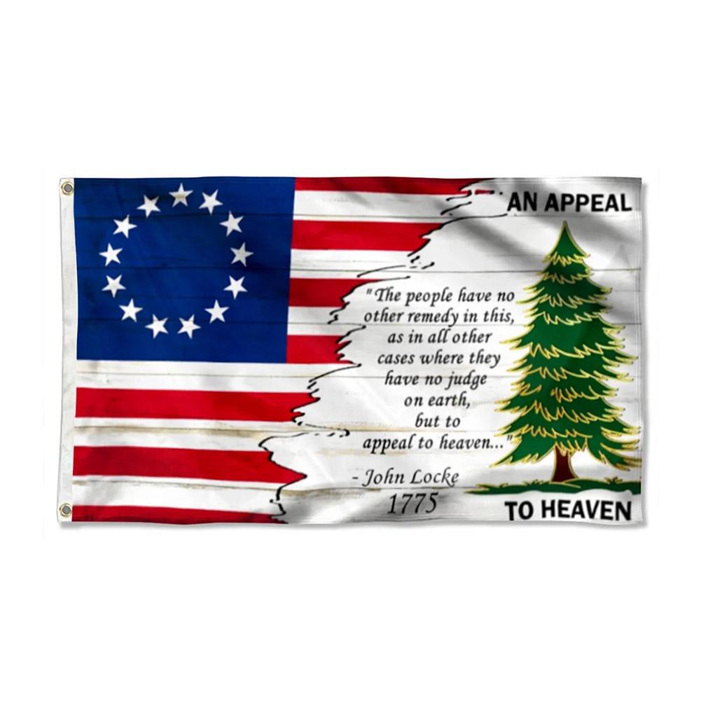 Liberty Tree 3x5ft An Appeal To Heaven House Flag 90*150cm X6y7 