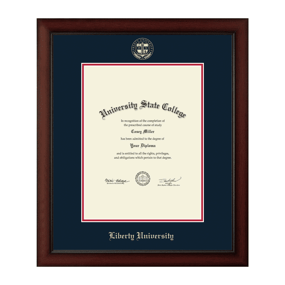 Liberty University Diploma Frame, Document Size 13" x 17"