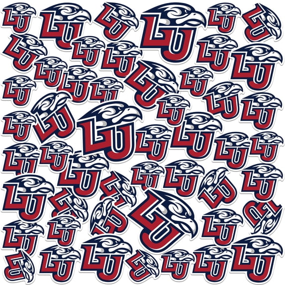 Liberty University Primary Logo 50ct Vinyl Large Deluxe Stickers Variety Pack - Laptop, Water Bottle, Scrapbooking, Tablet, Skateboard, Indoor/Outdoor