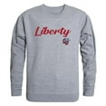 thumbnail image 1 of Liberty University Script Crewneck T-Shirt, Heather Grey - Medium, 1 of 1