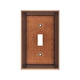 thumbnail image 1 of Liberty W16044-CPS-U Toggle Wall Plate, 1-Gang, Sponged Copper Zinc - Quantity 1, 1 of 1