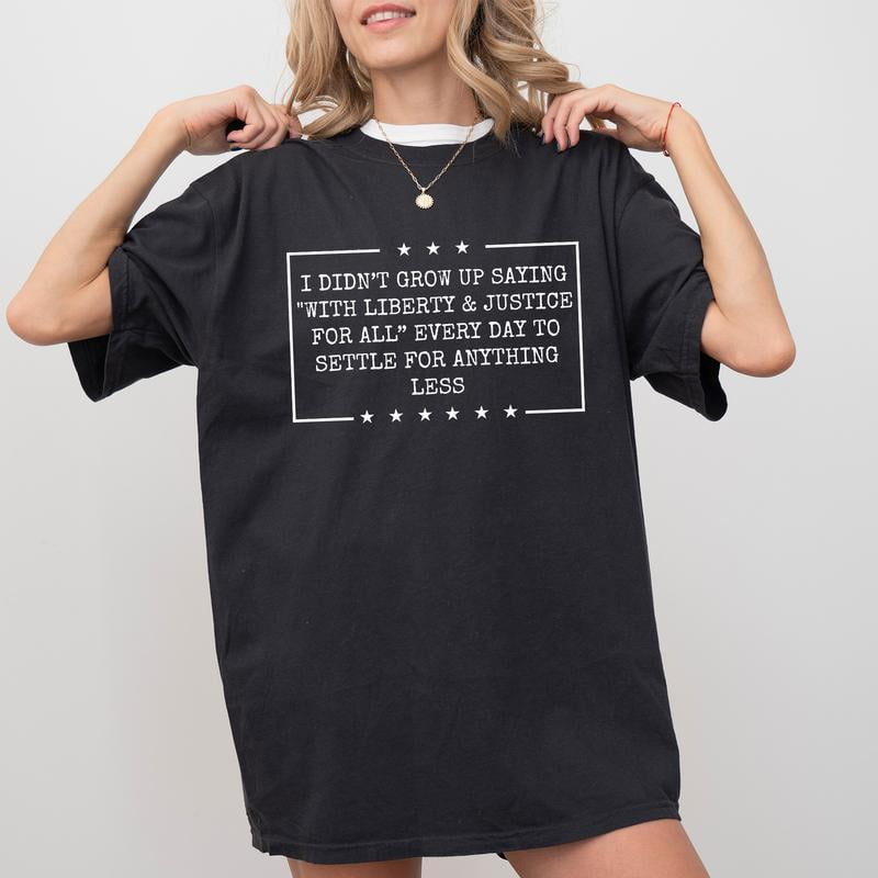Liberty and Justice For All Shirt, Equality T-shirt, Human Rights ...