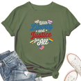 thumbnail image 1 of Liberty and Justice For All T-Shirt for Women – USA Patriotic Graphic Tee, American Pride Top, 1 of 5