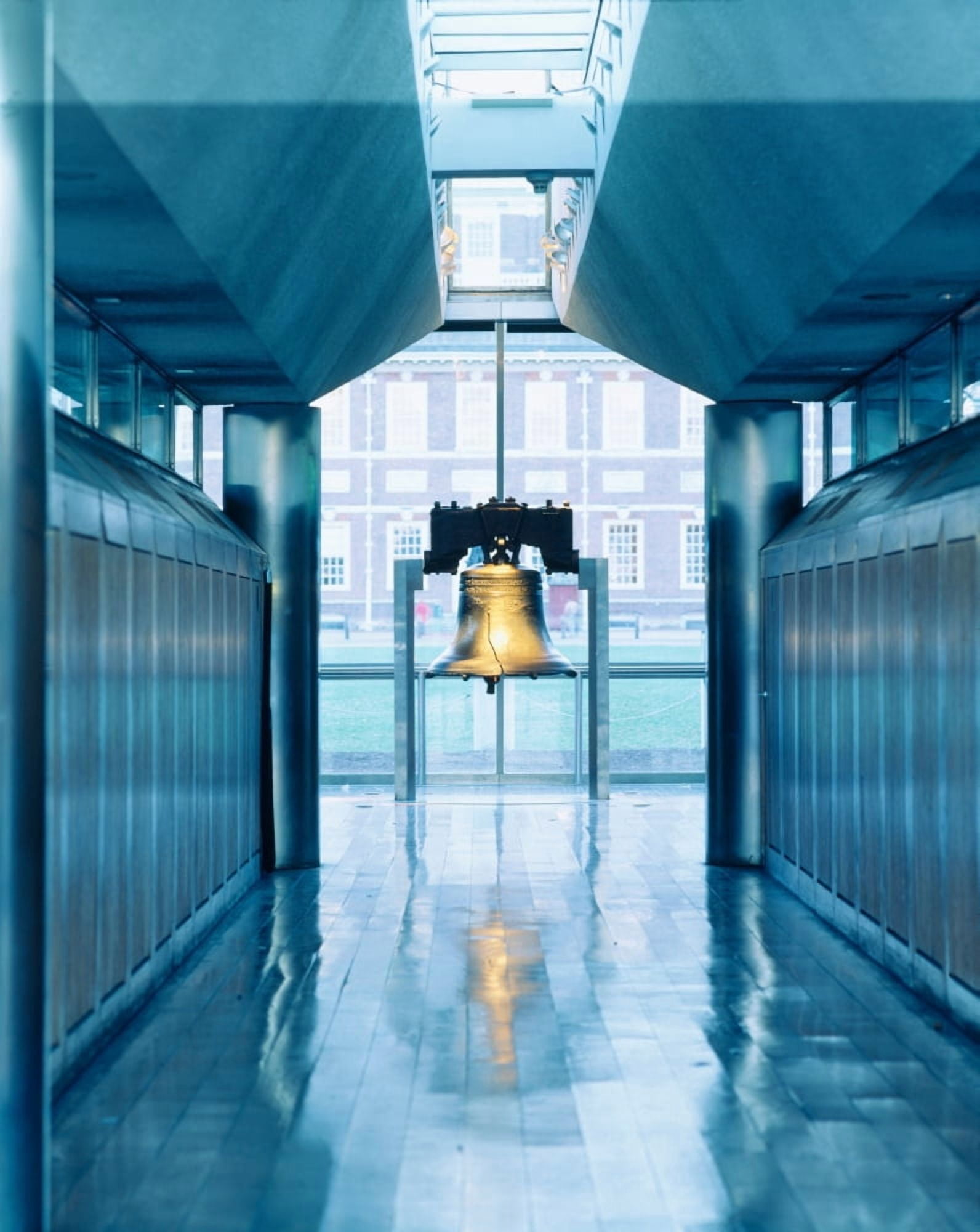 Liberty bell hanging in a corridor Independence Hall Philadelphia Pennsylvania USA Canvas Art - Panoramic Images (12 x 36)