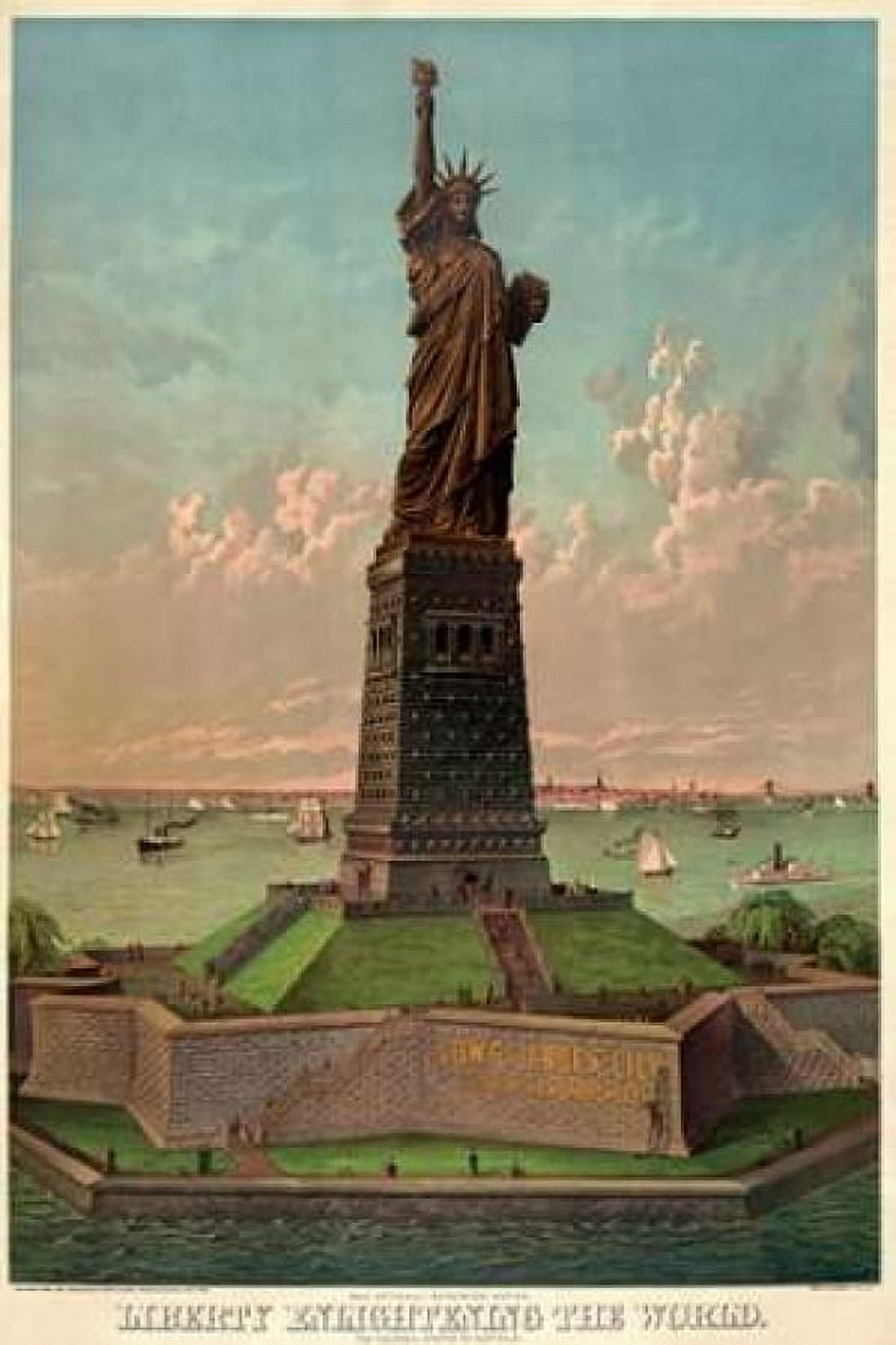 Liberty enlightening the world Canvas Art - Unknown (24 x 36)