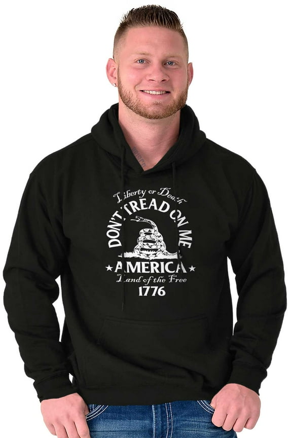 Liberty or Death Don’t Tread On Me Unisex Plus Size Hoodie Brisco Brands 2X