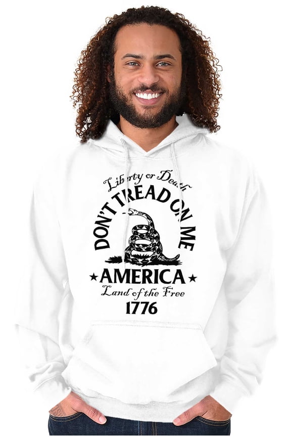 Liberty or Death Don’t Tread On Me Unisex Plus Size Hoodie Brisco Brands 2X