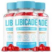 Libicade Gummies, Advanced Formula, Libi cade Supplement All Natural Formula, Maximum Strength 3 Pack