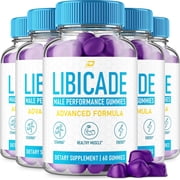 Libicade Gummies for Men   Libicade Male Gummy Natural Blend Reviews, 5 Pack, 300 Gummies