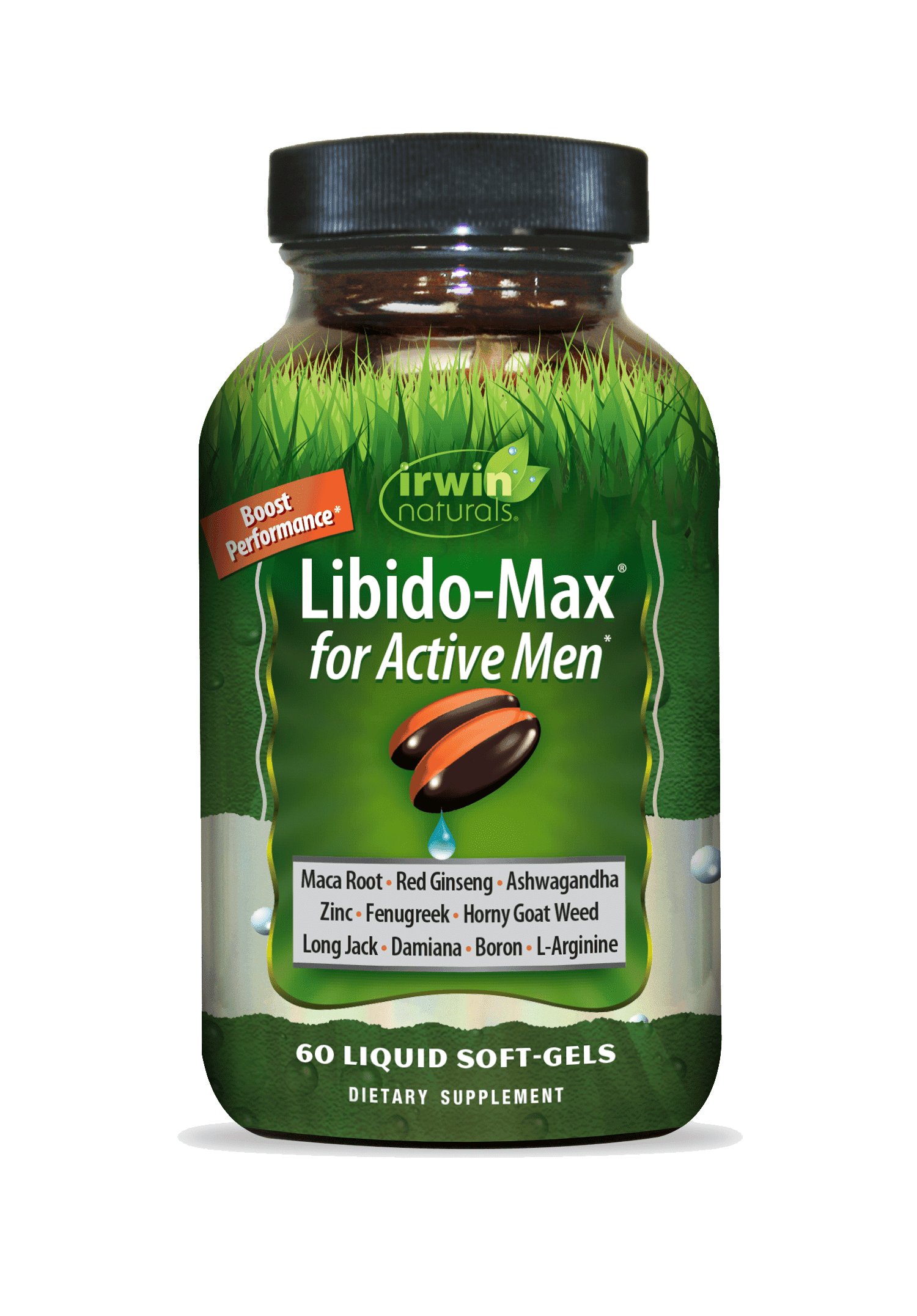 Irwin Naturals Libido Max for Active Men 60 Liquid Soft-Gels