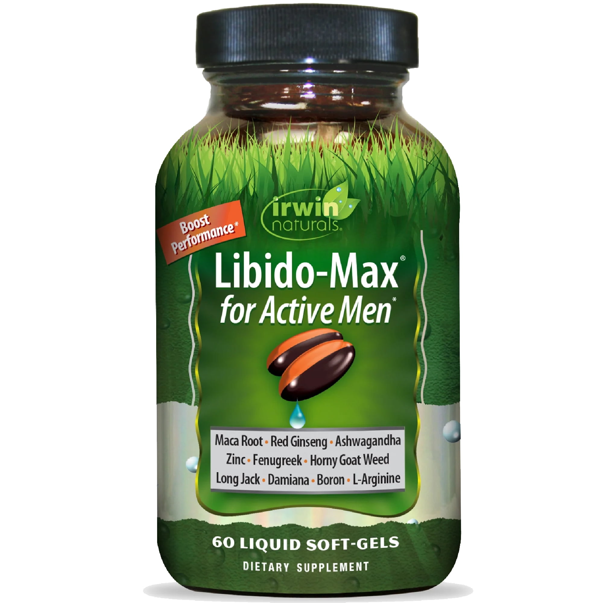 Irwin Naturals Libido Max for Active Men 60 Liquid Soft-Gels