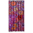 thumbnail image 1 of Libin Abstract Love Flower Floral Shower Curtain Polyester Fabric Bathroom Decorative Curtain Size 36x72 Inches, 1 of 3