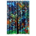 thumbnail image 1 of Libin Abstract Tree Thick Shower Curtain Polyester Fabric Bathroom Decorative Curtain Size 48x72 Inches, 1 of 3