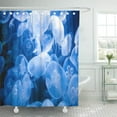 thumbnail image 1 of Libin Abyss Jellyfish Many of Blue Plankton Aquarium Diving Shower Curtain 60x72 inch, 1 of 3