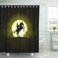 thumbnail image 1 of Libin American Cowboy Horse Wild West Moon Night Landscape Shower Curtain 60x72 inch, 1 of 3