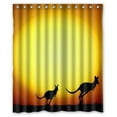 thumbnail image 1 of Libin Animal Kangaroo Shower Curtain Polyester Fabric Bathroom Decorative Curtain Size 60x72 Inches, 1 of 3