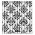 thumbnail image 1 of Libin Arabesque And Floral Elements Shower Curtain Polyester Fabric Bathroom Decorative Curtain Size 60x72 Inches, 1 of 3