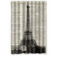 thumbnail image 1 of Libin Art Eiffel Tower Paris France Shower Curtain Polyester Fabric Bathroom Decorative Curtain Size 48x72 Inches, 1 of 3