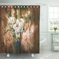 thumbnail image 1 of Libin Artistic Colorful Digital Painting of Abstract Flowers Artist Beautiful Shower Curtain 66x72 inch, 1 of 3
