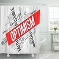 thumbnail image 1 of Libin Assume Relax Optimism Word Cloud Anticipate Believe Believing Best Shower Curtain 60x72 inch, 1 of 3