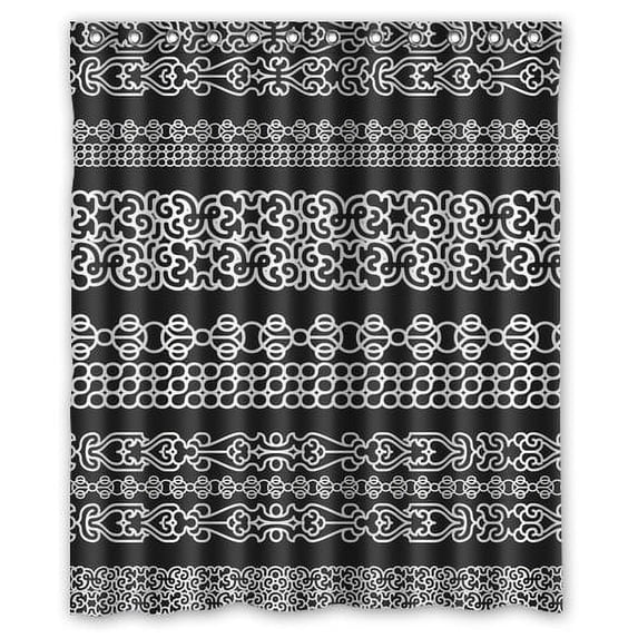 Libin Aztec Shower Curtain 60x72 inches