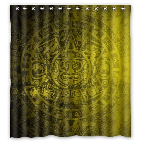 Libin Aztec Shower Curtain 66x72 inches