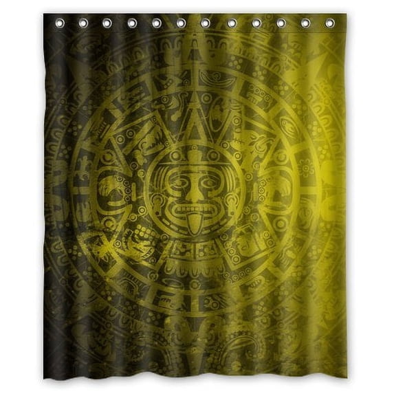 Libin Aztec Waterproof Shower Curtain 66x72 inches