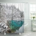 thumbnail image 1 of Libin Beautiful Colorful Amazing Five Color Pond in Jiuzhaigou Valley Shower Curtain 66x72 inch, 1 of 3
