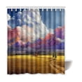thumbnail image 1 of Libin Bensor Windmill Waterproof Polyester Bathroom Shower Curtain 66x72 Inches, 1 of 3