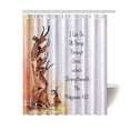 thumbnail image 1 of Libin Bible Quotes I Can Do All Things Philippians 4:13 Fabric Shower Curtain Waterproof Fabric Bath Curtain 60x72 inches, 1 of 3