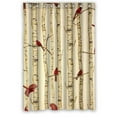 thumbnail image 1 of Libin Birch Tree Shower Curtain Polyester Fabric Bathroom Decorative Curtain Size 48x72 Inches, 1 of 3