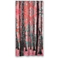 thumbnail image 1 of Libin Birch Trees Shower Curtain Polyester Fabric Bathroom Decorative Curtain Size 36x72 Inches, 1 of 3