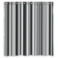 thumbnail image 1 of Libin Black Grey White Strips Shower Curtain Polyester Fabric Bathroom Decorative Curtain Size 60x72 Inches, 1 of 3